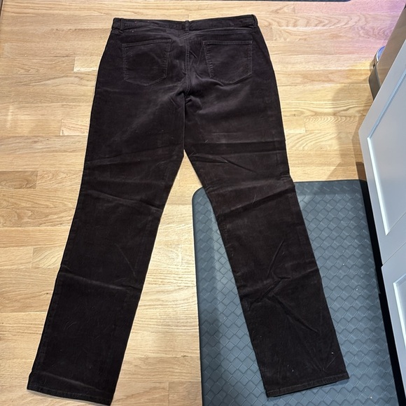 Talbots size 16L straight brown corduroy pants - Picture 3 of 8